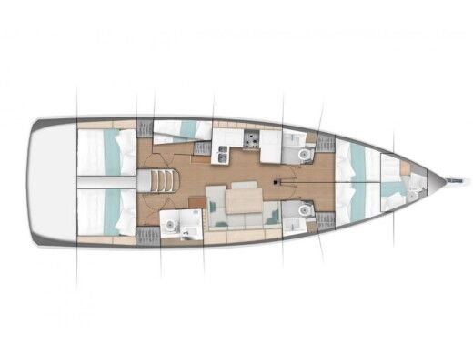 Sailboat JEANNEAU SUN ODYSSEY 490 Boat layout