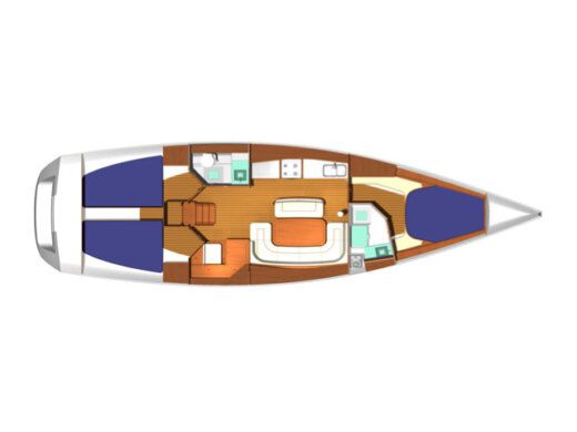 Sailboat DUFOUR 425 boat plan