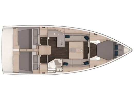 Sailboat Dufour Dufour 37 boat plan