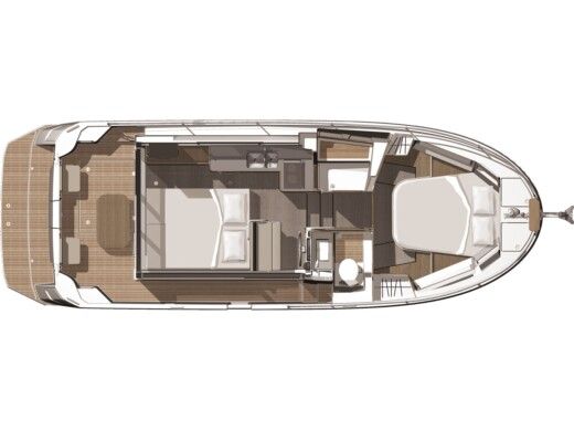 Motorboat Beneteau Swift Trawler 30 Boat layout