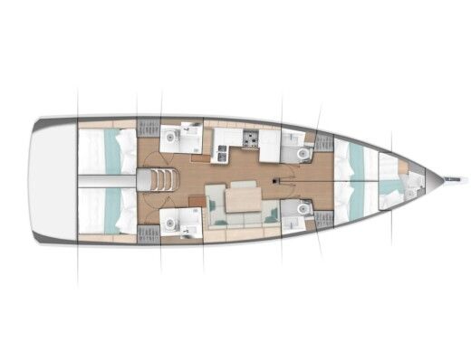 Sailboat Jeanneau Sun Odyssey 490 Boat design plan