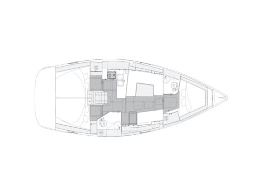 Sailboat Elan 40.1 Impression Plattegrond van de boot