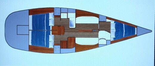 Sailboat Beneteau First 40.7 Boat layout
