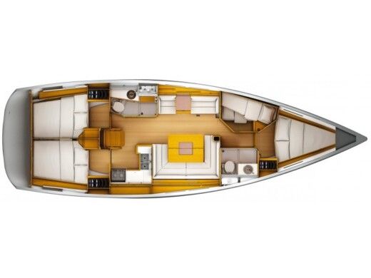 Sailboat JEANNEAU SUN ODYSSEY 449 Boat design plan