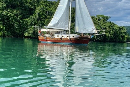 Aluguel Veleiro Construção Artesanal Motor Sail Clássico Paraty