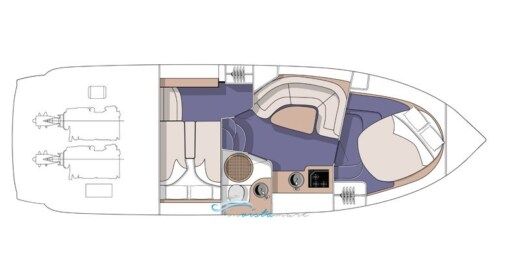 Motorboat Cranchi Zaffiro 34 Plattegrond van de boot