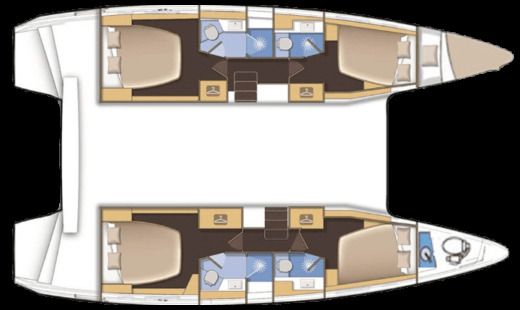 Catamaran Lagoon 42 Boat design plan