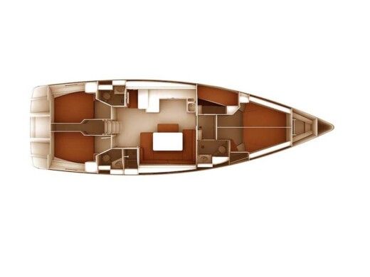Sailboat  Bavaria 51 Cruiser Plan du bateau