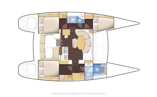 Catamaran Lagoon 380 S2 Plan du bateau