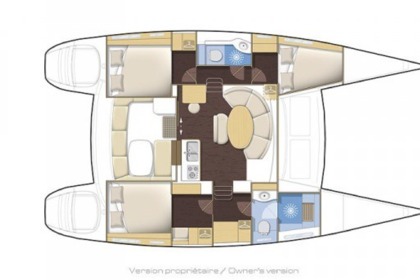 Charter Catamaran Lagoon 380 S2 Owner Version Tahiti