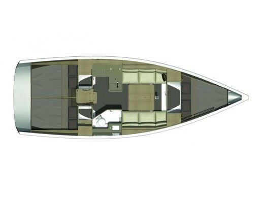 Sailboat DUFOUR 350 Grand Large boat plan