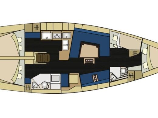 Sailboat  Elan Impression 444 Boat design plan