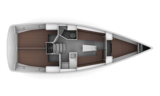 Sailboat Bavaria 34 Cruiser boat plan