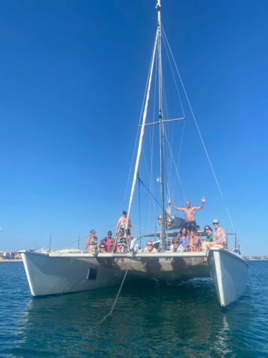 Albufeira Catamaran Fountaine Pajot Louisiane alt tag text