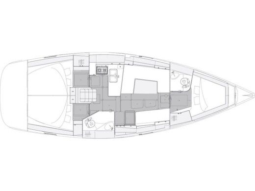 Sailboat  Elan Impression 40.1 boat plan