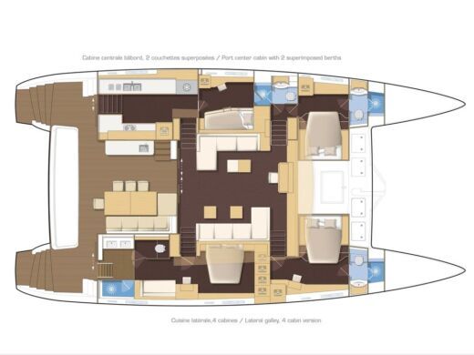 Catamaran Lagoon LAGOON 630 MY Plan du bateau