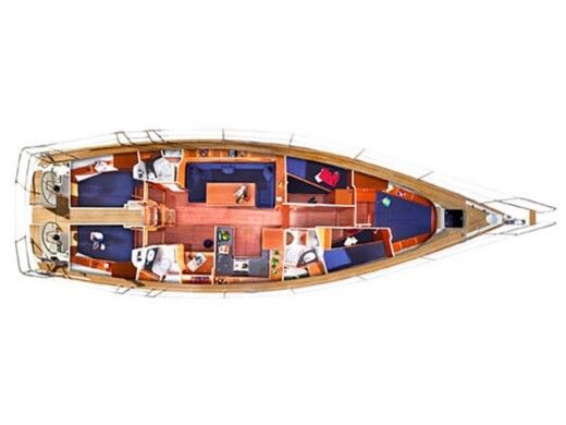 Sailboat Bavaria  51 Cruiser (5Cab) Plan du bateau