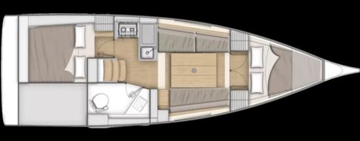 Sailboat Beneteau Oceanis 30.1 Plan du bateau