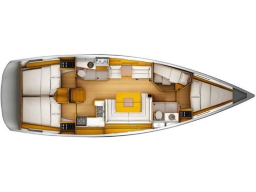 Sailboat Jeanneau Sun Odyssey 449 Plan du bateau