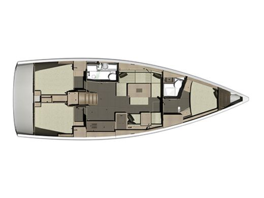 Sailboat DUFOUR 410 GL Boat layout