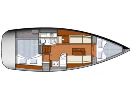 Sailboat JEANNEAU SUN ODYSSEY 33I boat plan