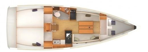 Sailboat Jeanneau Sun Odyssey 349 boat plan