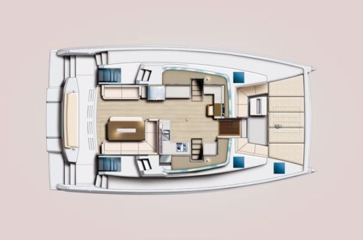 Catamaran Bali - Catana 48 Boat design plan