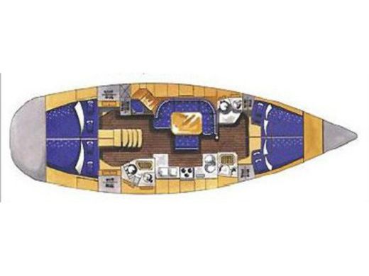 Sailboat ELAN 45 boat plan