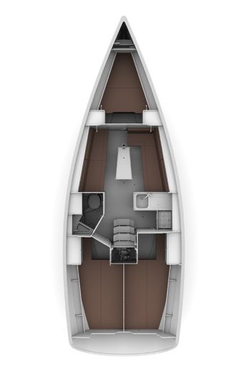 Sailboat BAVARIA 34 CRUISER Plano del barco