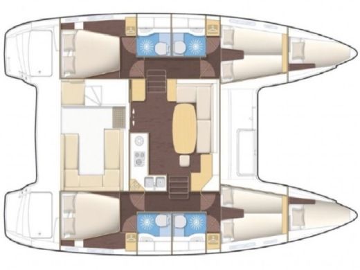 Catamaran Lagoon 40 boat plan