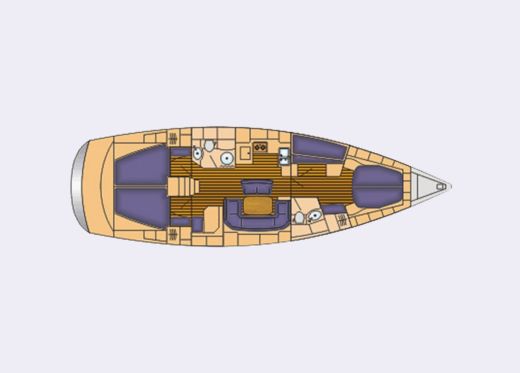 Sailboat Bavaria Bavaria 46 Boat layout