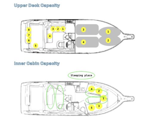 Motorboat Bayliner Cierra 2655 Boat layout