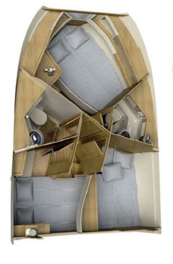 Motorboat  ADRIANA 36 BT (21) Plattegrond van de boot