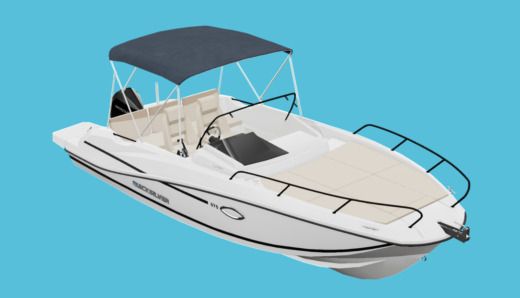 Motorboat Quicksilver Activ 675 Sundeck 225 cv Planimetria della barca