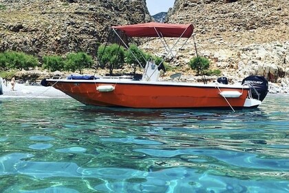 Hire Boat without licence  Kreta mare 5.5m 30Hp Marathi