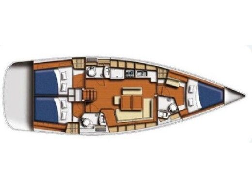Sailboat Beneteau Oceanis 43 boat plan