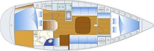 Sailboat Bavaria 38 cruiser 2009 Boat design plan