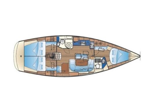 Sailboat  Bavaria Cruiser 40 Plan du bateau