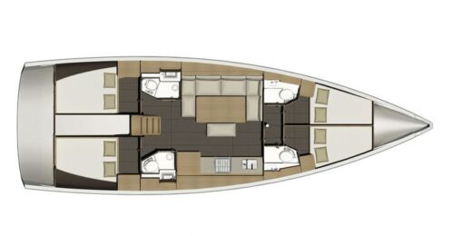 Sailboat  Dufour 460 Grand Large Plan du bateau