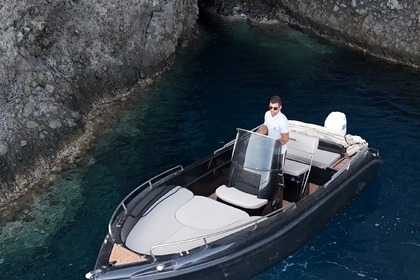 Charter Boat without licence  SANTORINI BLACK BOAT Santorini