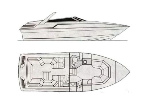 Motorboat Sunseeker Portofino 31 boat plan