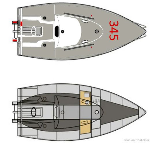 Sailboat Pogo Structures pogo 650 Boat layout