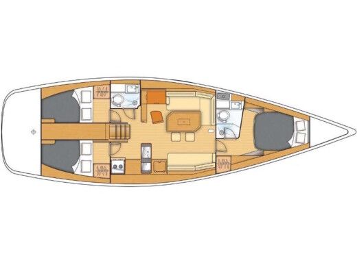 Sailboat BENETEAU FIRST 45 Planta da embarcação