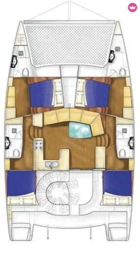 Catamaran Vision Matrix Matrix 45 Boat layout