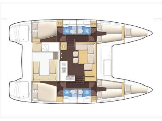 Catamaran Lagoon Lagoon 400 S2 boat plan