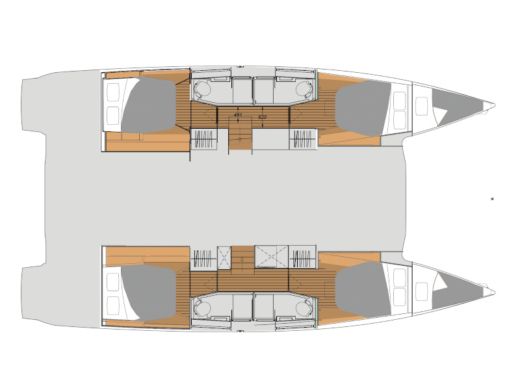 Catamaran  Elba 45 boat plan