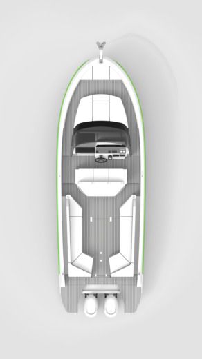 Motorboat Zephyr Boats Zephyr 800 Boat layout