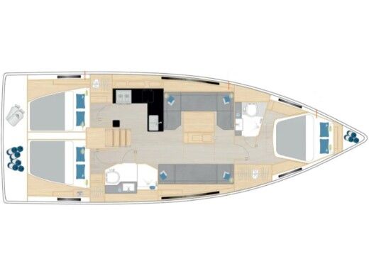 Sailboat  Hanse 410 boat plan