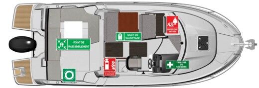 Motorboat Jeanneau Merry Fisher 795 Plan du bateau
