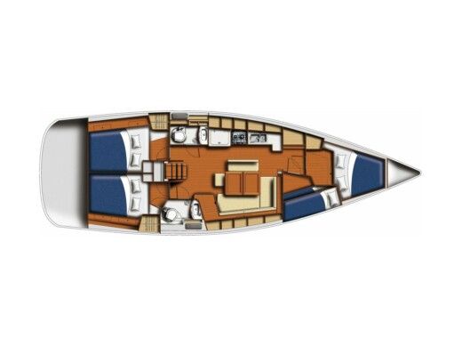 Sailboat  Oceanis 43 Plan du bateau